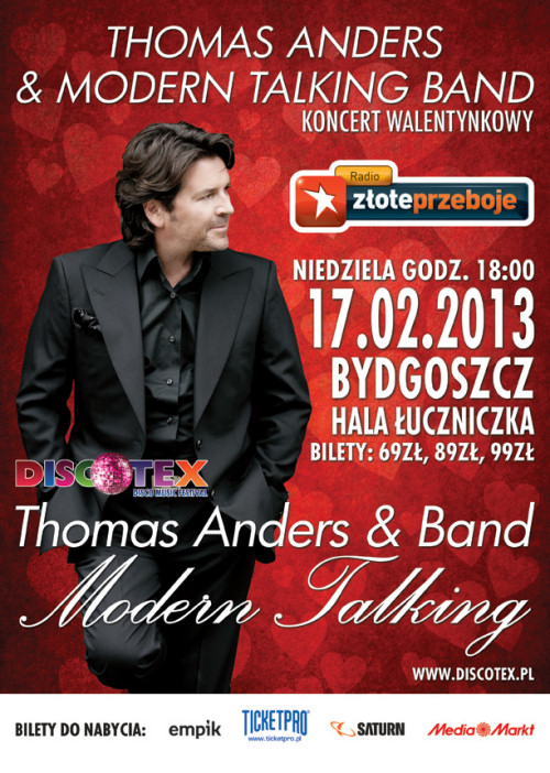 Koncert Thomasa Andersa w Bydgoszczy - plakat