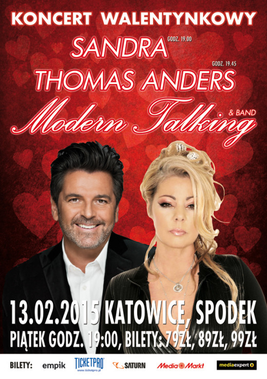 Plakat z koncertu Thomasa Andersa w Katowicach 2015