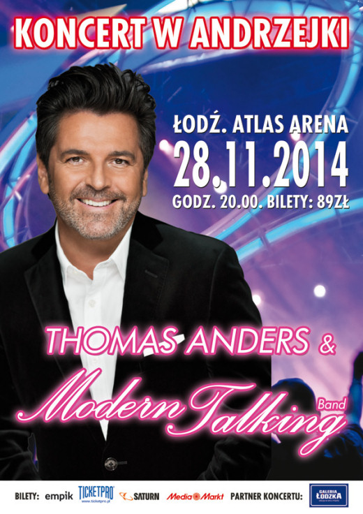 Thomas Anders - koncert 28.11.2014 (Łódź, Atlas Arena)
