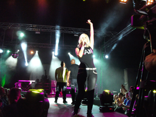 C.C.Catch podczas wyst�pu na festiwalu Discotex