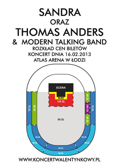 Sandra i Thomas Anders w �odzi - plan widowni